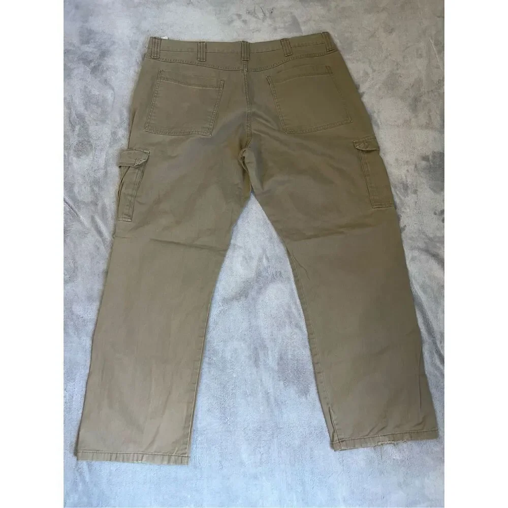 Wrangler Men’s Khaki Hiking Pants 40x30 Cotton Cargo